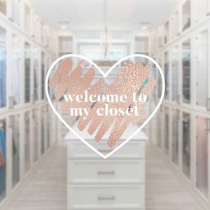 Welcome to my closet!